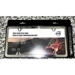 Genuine Volvo License Plate Frame Bracket Polished NIB chrome OEM 8640262